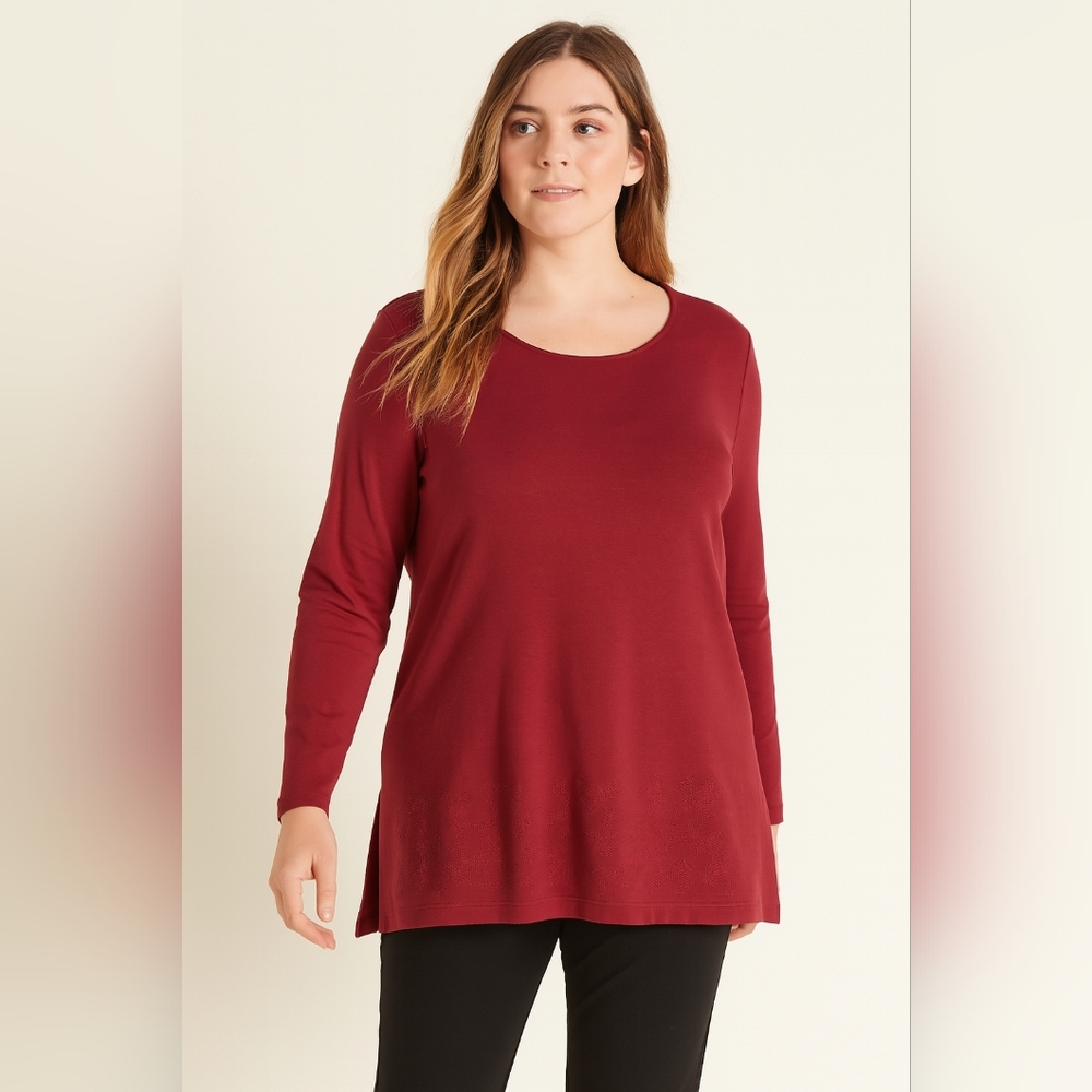 NWT Talbots Women's Deep Red Sweatshirt
